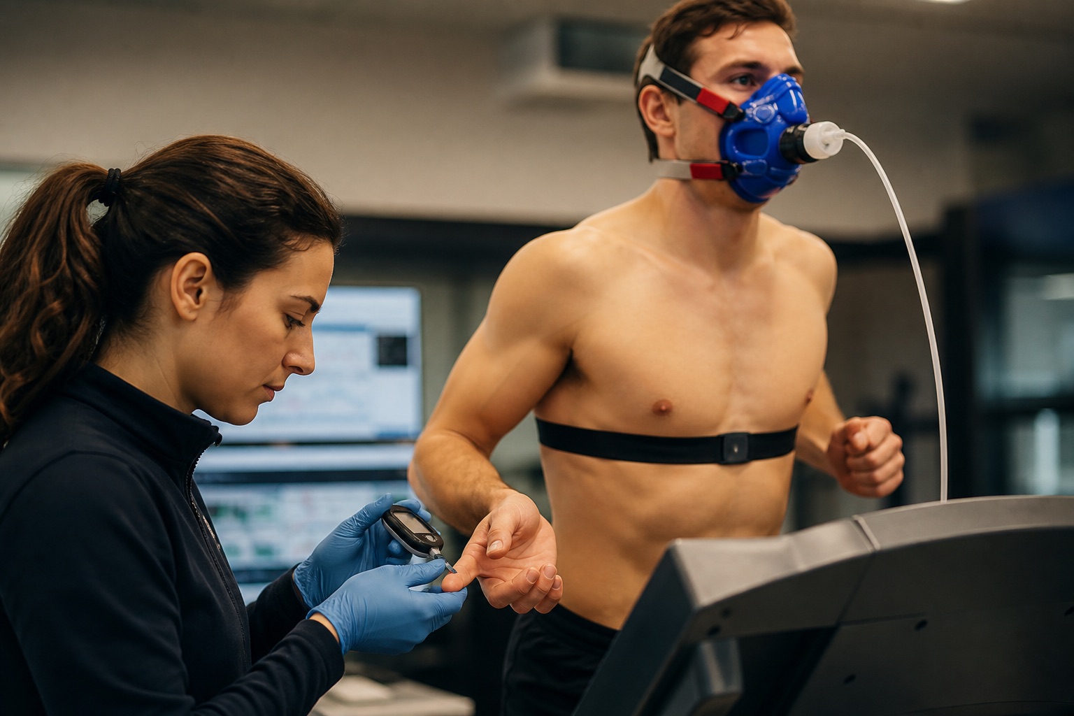 VO2 and lactate testing in a facility