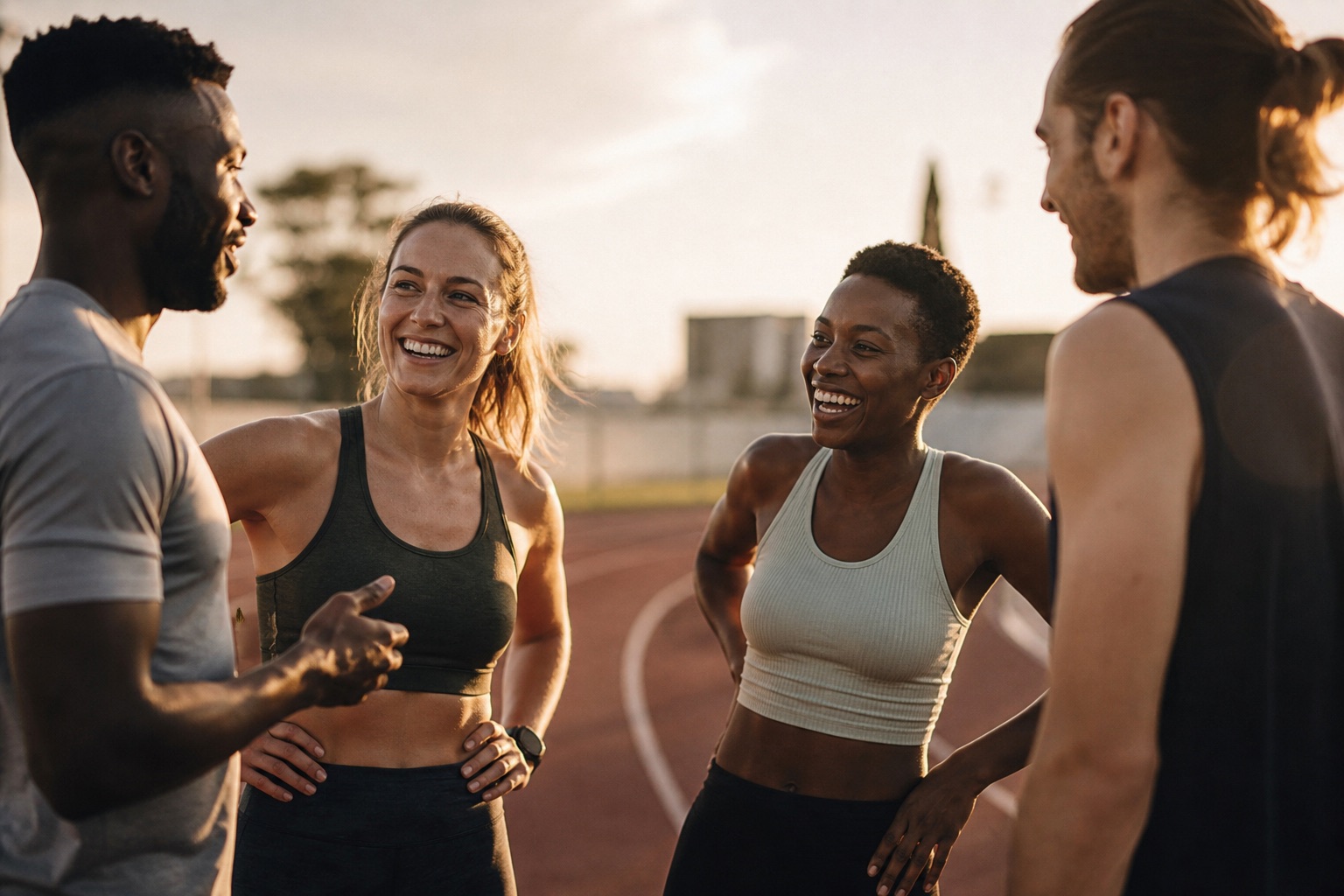 Runners together after a session